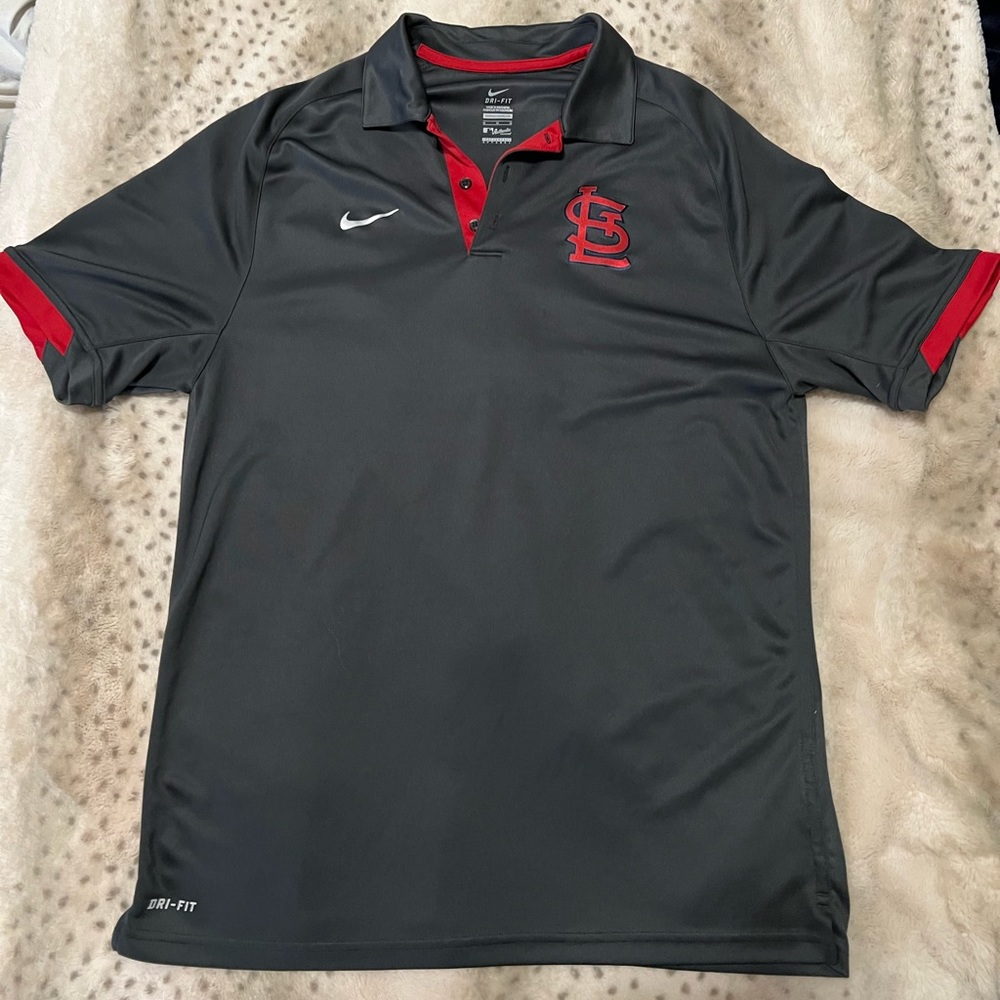St. Louis Cardinals Nike Dri-fit, Authentic Collection, Medium, Polo, like new